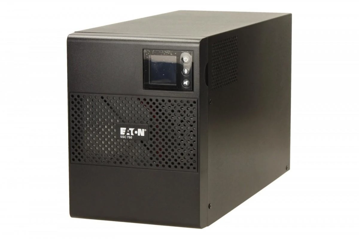Battery Backup Eaton 750VA/525W UPS, line-interactive with pure sinewave output, Windows/MacOS/Linux support, USB/serial