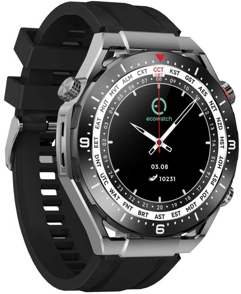 Ecowatch Išmanusis laikrodis EW01 juoda