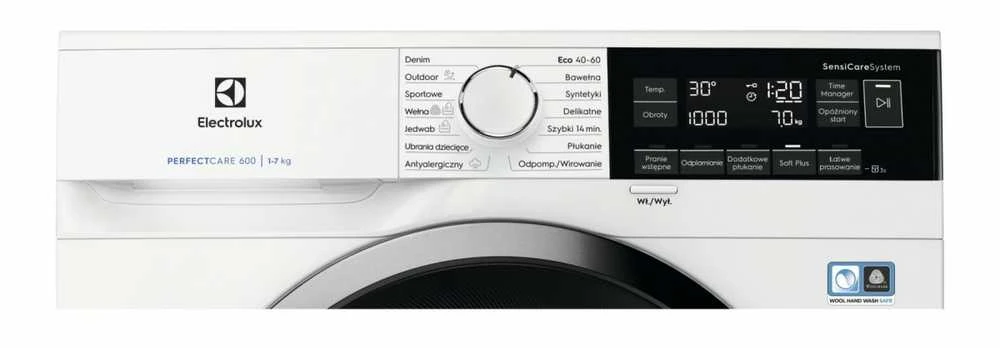Priekinio Pakrovimo Skalbimo Mašina - Electrolux 7 Kg 1400 Aps./min, Balta