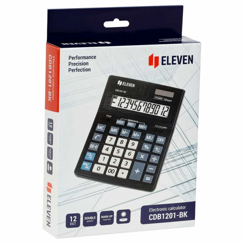 Eleven CDB1201-BK biuro skaičiuotuvas pakuotėje