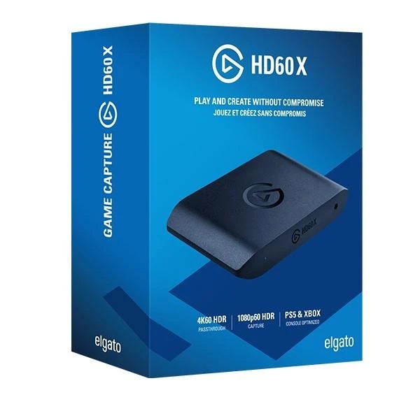 Elgato HD60 X fiksavimo kortelė pakuotėje
