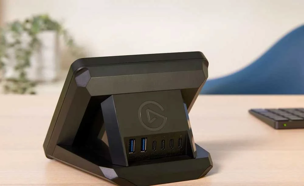 Elgato USB šakotuvas: nugarėlės jungčių vaizdas