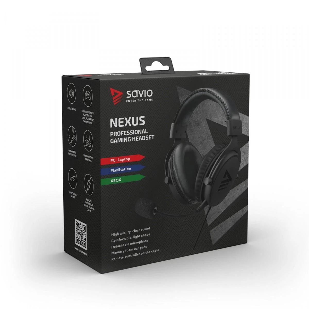 Ausinės Savio Nexus juoda