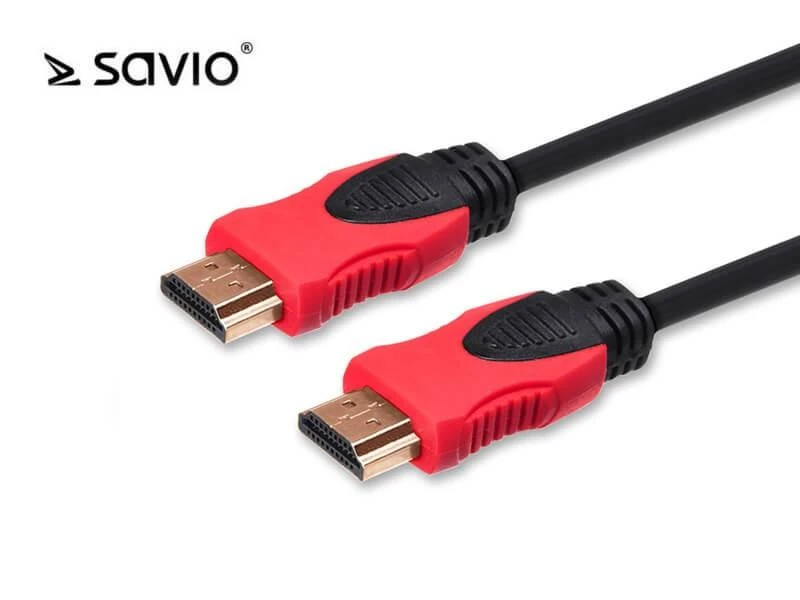 Savio CL-113 HDMI cable 5 m HDMI Type A (Standard) Juodas,Raudona