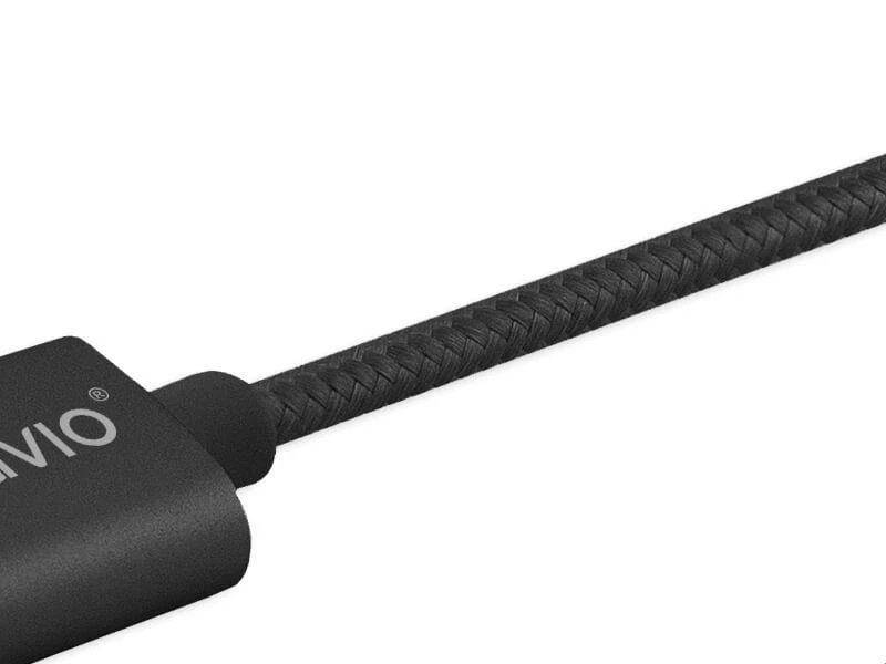 Savio CL-129 USB cable 2 m USB 2.0 USB A USB C Juodas