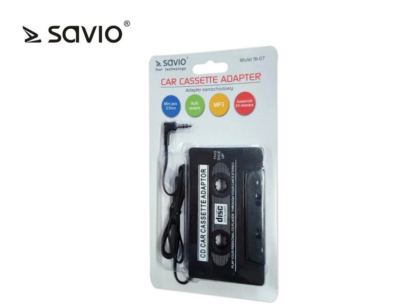 Savio TR-07 automobilinio medijos imtuvo dalis/priedas Garso kasetės adapteris