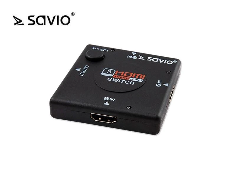 Savio CL-26 vaizdo jungiklis HDMI