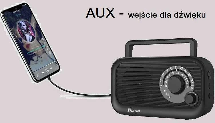 Radijo imtuvas Radio hania eltra juodas