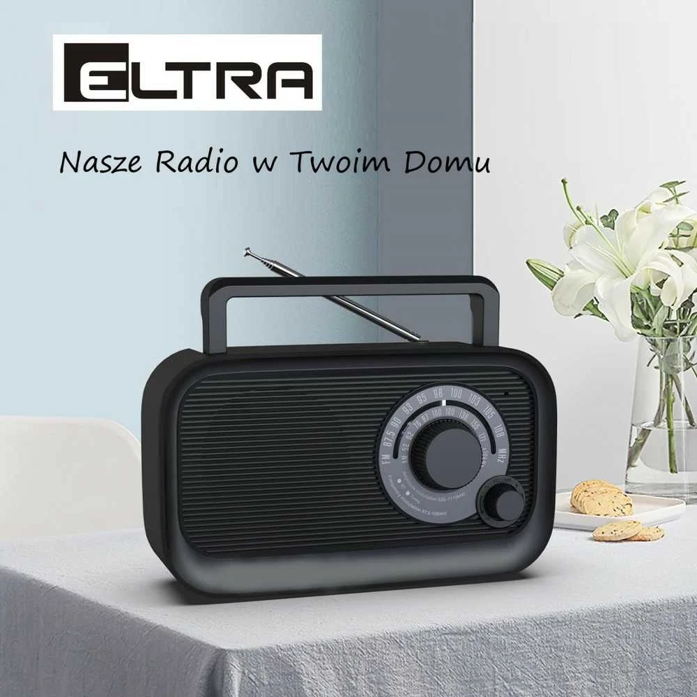 Radijo imtuvas Radio hania eltra juodas