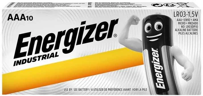 Energizer Industrial LR03 AAA Alkaline Elementai 10 Vnt