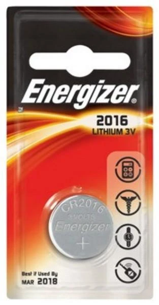 Elementas ENERGIZER CR2016, 3V