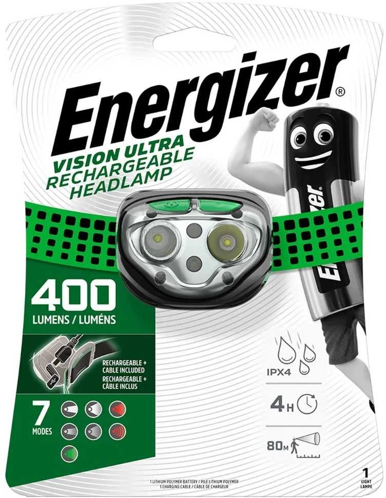 Energizer 400lm įkraunamas galvos žibintuvėlis Vision Ultra HDFRLP