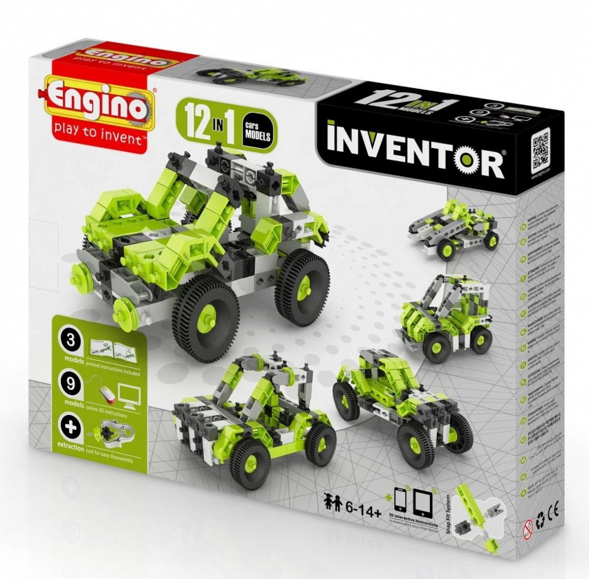 „Engino Pad“ komplektas 12in1, 12 automobilių modelių (1231)