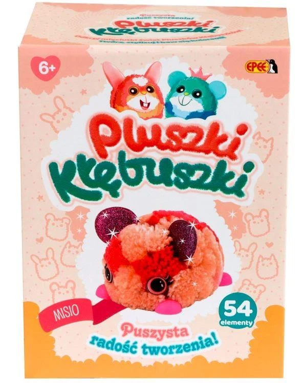 Epee Epee Rinkinys kreatywny Pluszki-Kłębuszki 54 dalys Misio