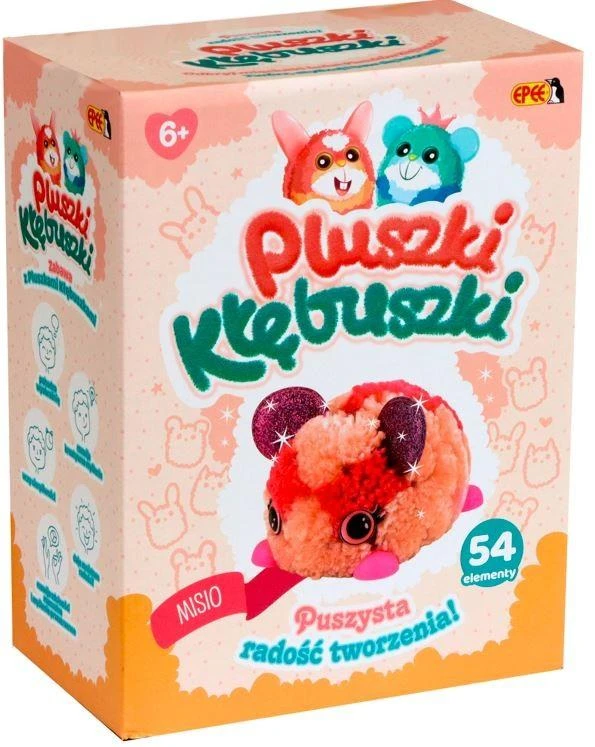 Epee Epee Rinkinys kreatywny Pluszki-Kłębuszki 54 dalys Misio