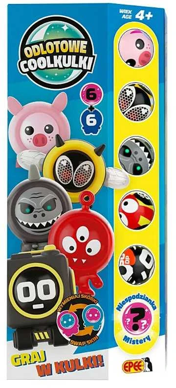 Figūrėlė Epee Figūrėlė Odlotowe Coolkulki - 6 kulek + 6 ubranek - totem box geltona