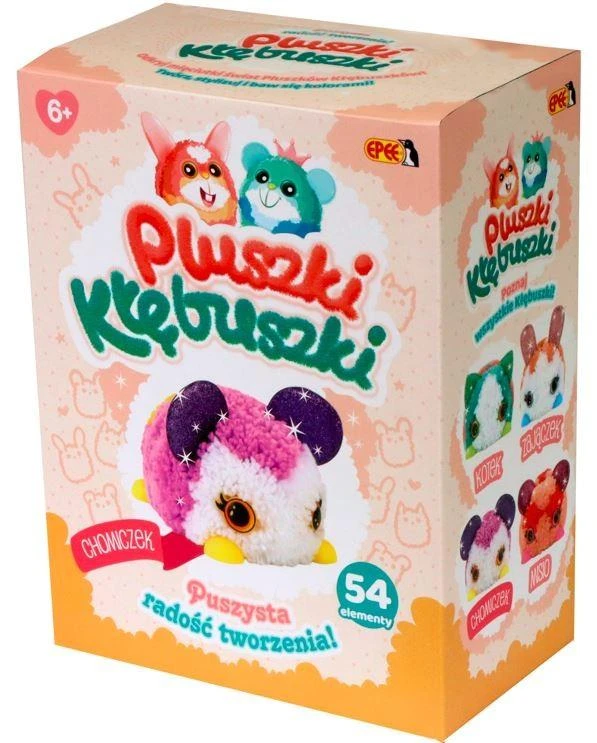 Epee Epee Rinkinys creative Pluszki-Kłębuszki 54 dalys Chomiczek