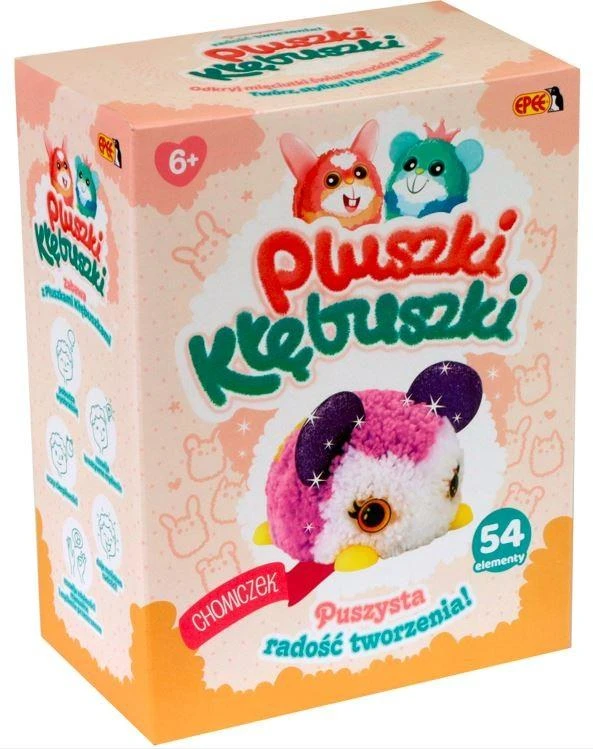 Epee Epee Rinkinys creative Pluszki-Kłębuszki 54 dalys Chomiczek