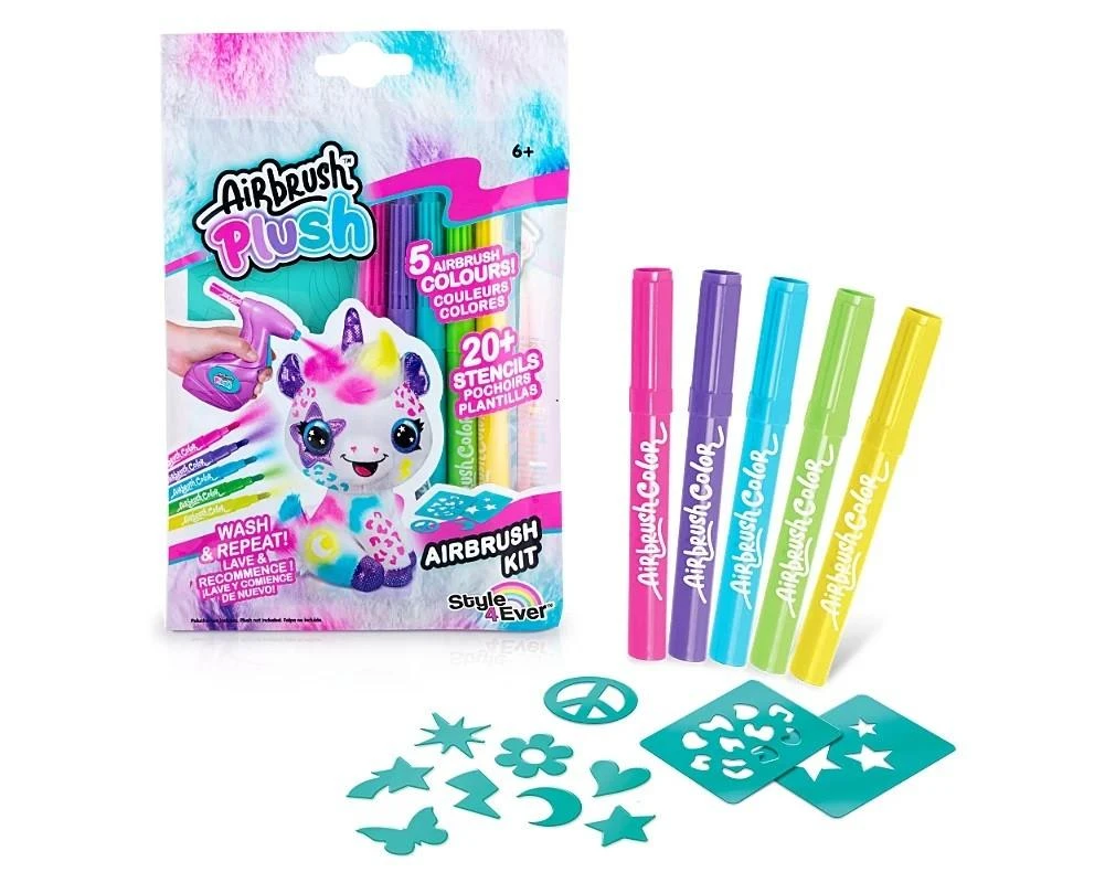 Airbrush Plush Papildomas priedų rinkinys Airbrush markeriai, 5 markeriai