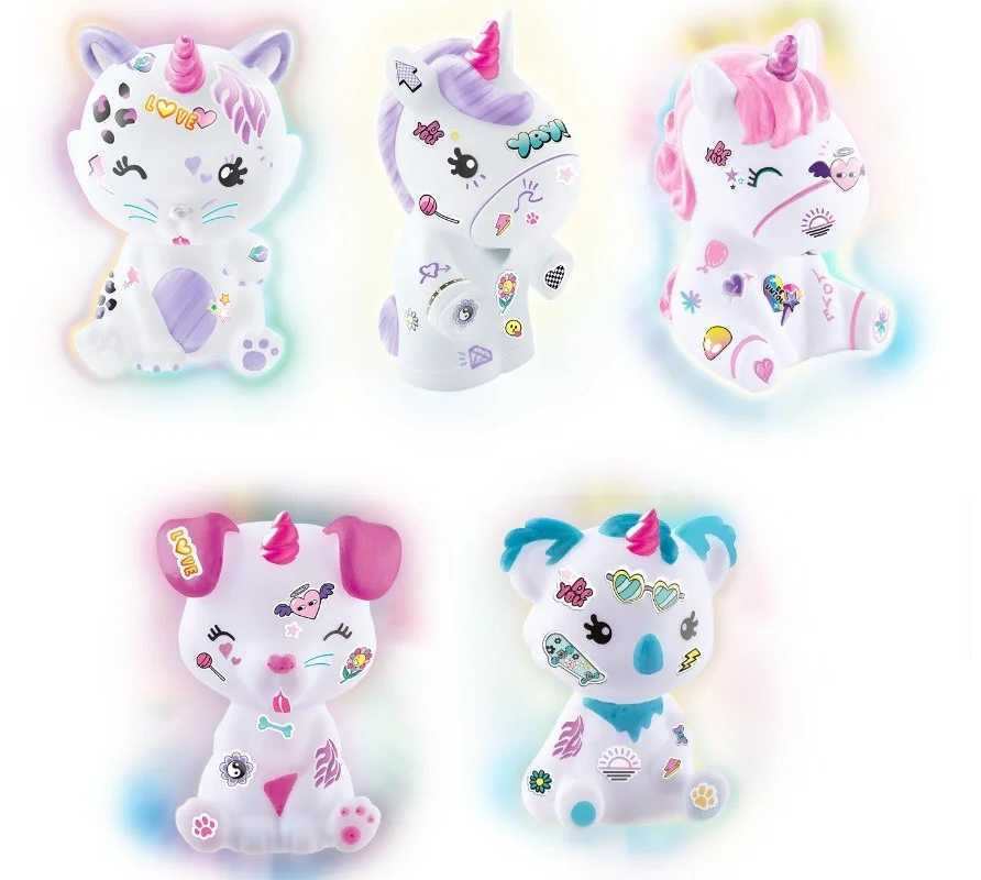 GLOWING DECO CORNS GLOWING FIGURINE DIY UNICORN KOALA EPEE