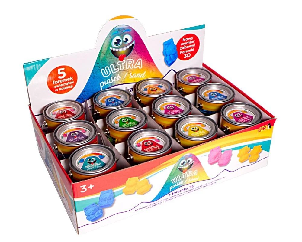Epee Ultra smėlio skardinė 150g geltona + 3D pandos forma
