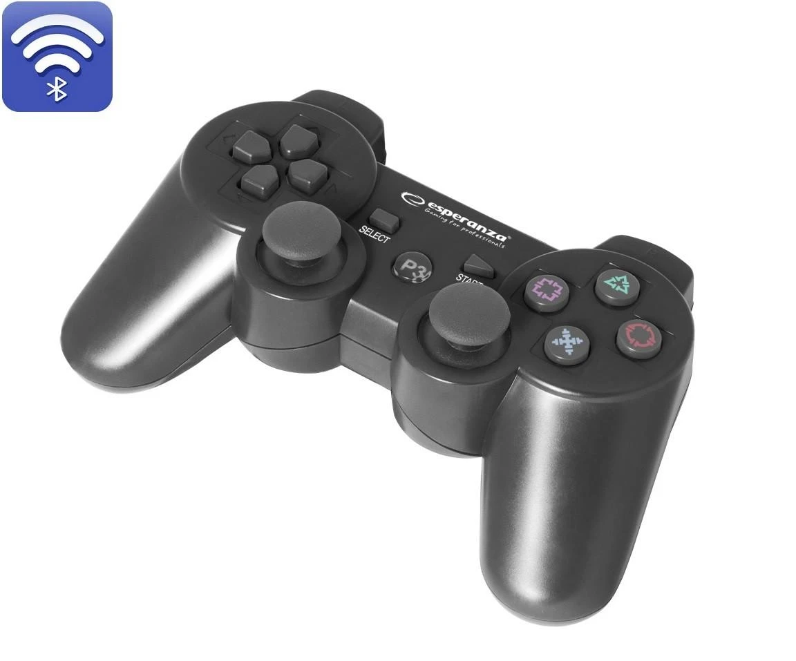 Gamepad wireless Esperanza EGG109K (PS3, juodos spalvos)