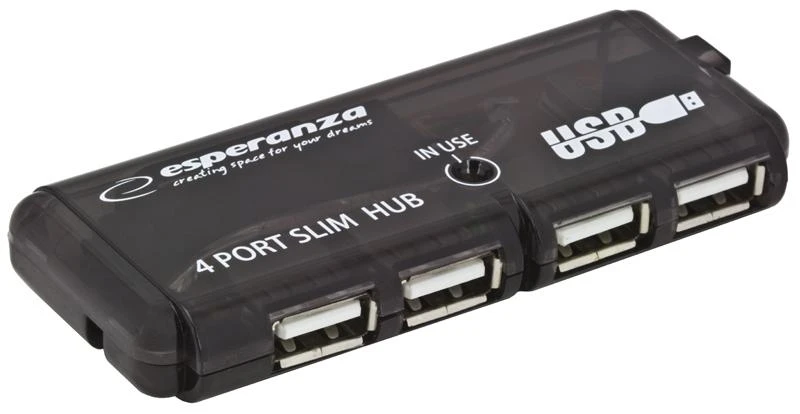 USB 2.0 šakotuvas, 4 prievadai Esperanza EA-112