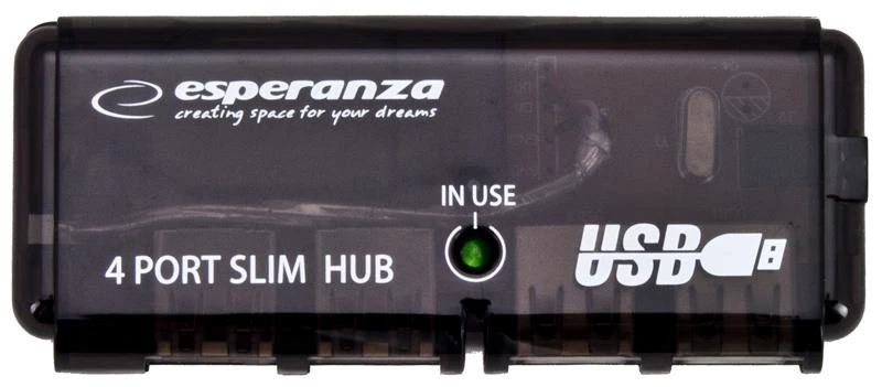USB 2.0 šakotuvas, 4 prievadai Esperanza EA-112