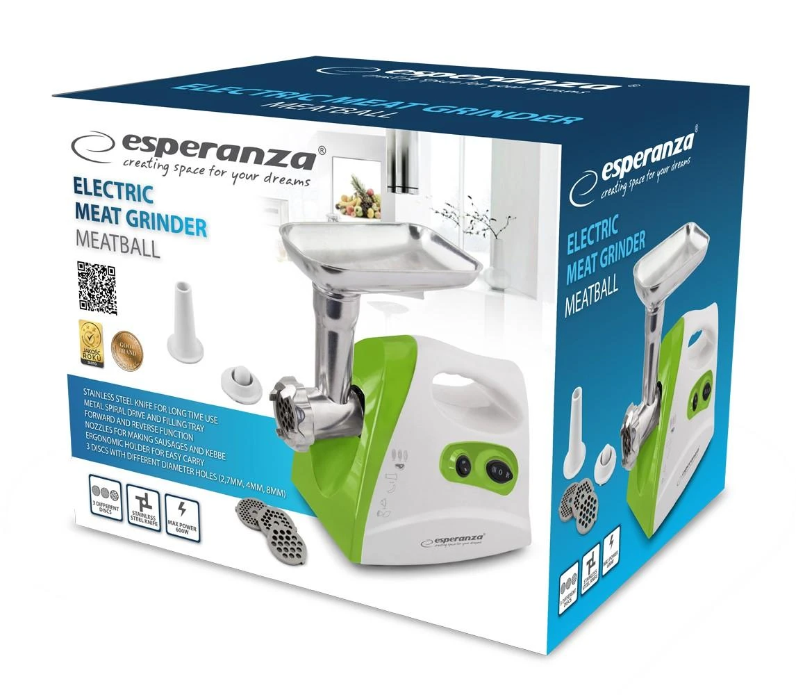 Mėsmalė Esperanza EKM012G, Žalios/Baltos spalvos