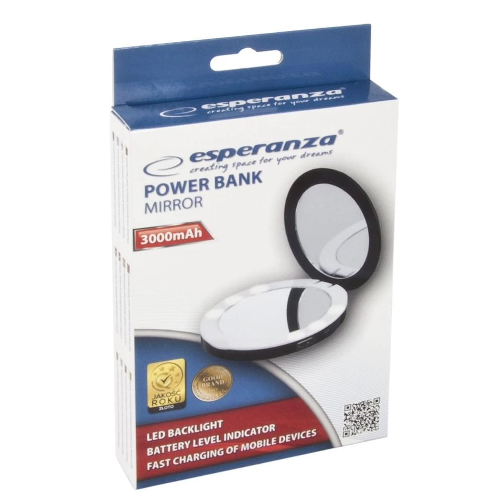 Atsarginis maitinimo šaltinis ("Power Bank") Esperanza EMP121K 3000 mAh