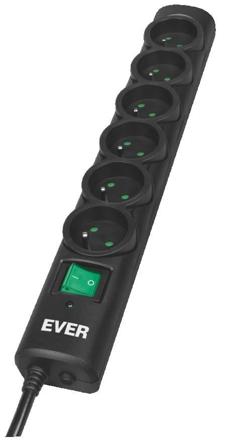 Ilgiklis - Ever Optima 5m, 6 Išvestys, 250 V