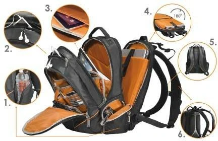 Everki Flight Nešiojamas kompiuteris kuprinė - 16 "Garantija visam gyvenimui
