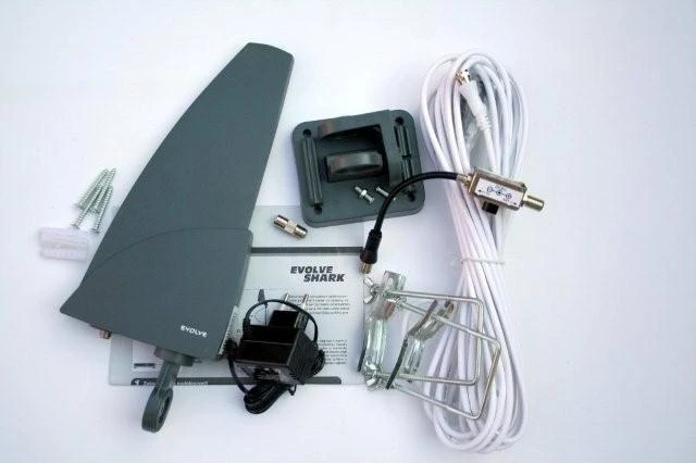 RTV antena Evolveo Active išorinė DVB-T Shark 35dB antena