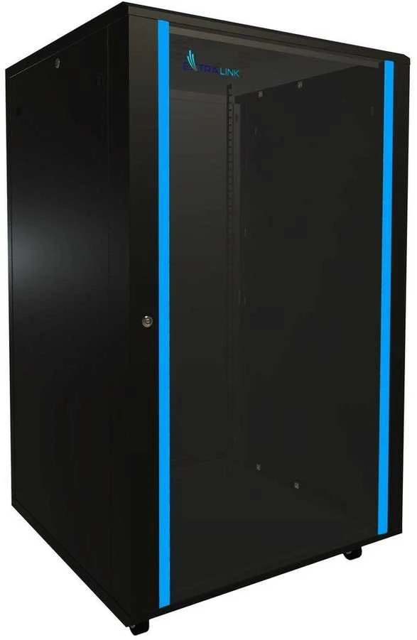 EXTRALINK 27U 800X800 stovima spintelė juodas