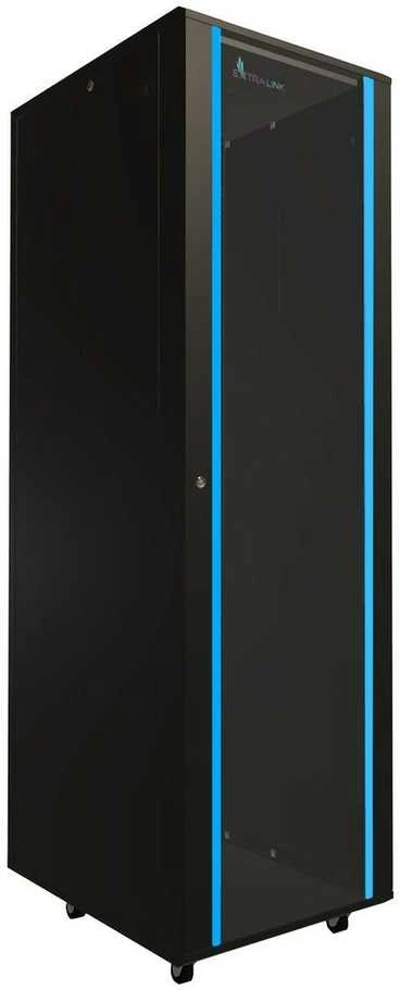 EXTRALINK 42U 600X800 standing rackmount cabinet juodas