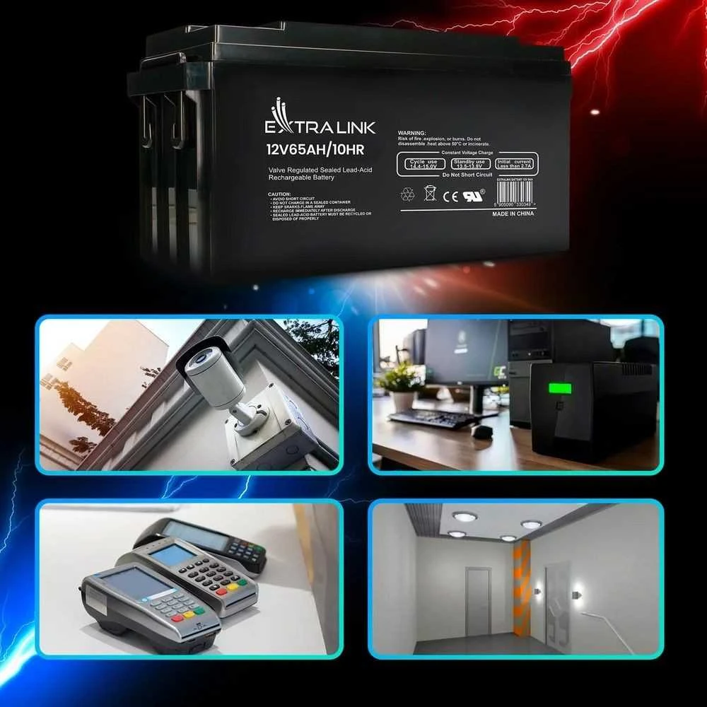 Extralink AGM 12V 65Ah | Akumuliatorius | nereikalaujantis priežiūros