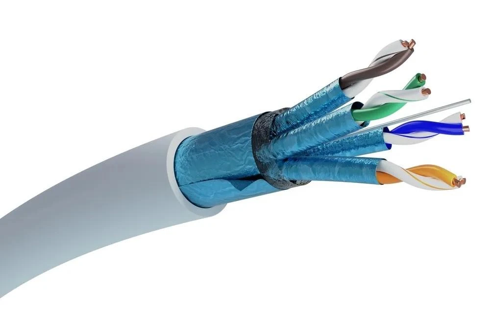 EXTRALINK CAT6A FFTP F/FTP vidinė vytos poros 500m LSZH