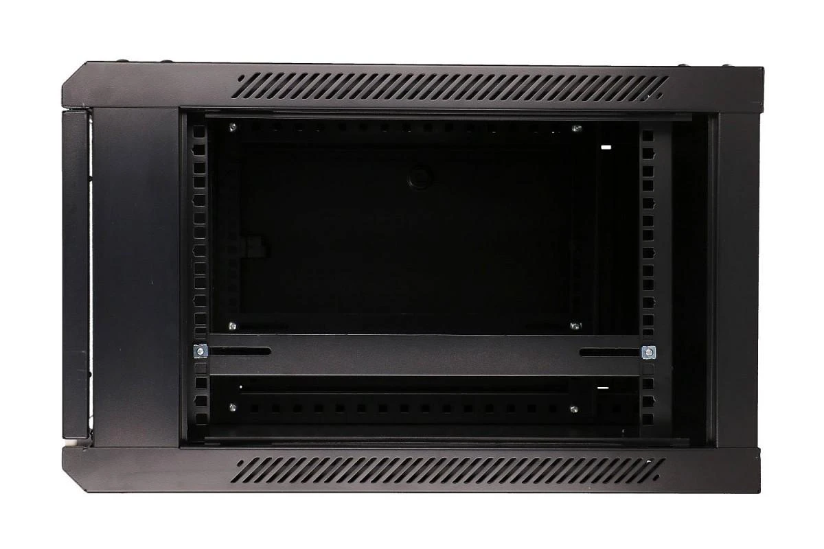 EXTRALINK 6U 600X600 AZH sieninė spintelė sūpynės tipo juodas