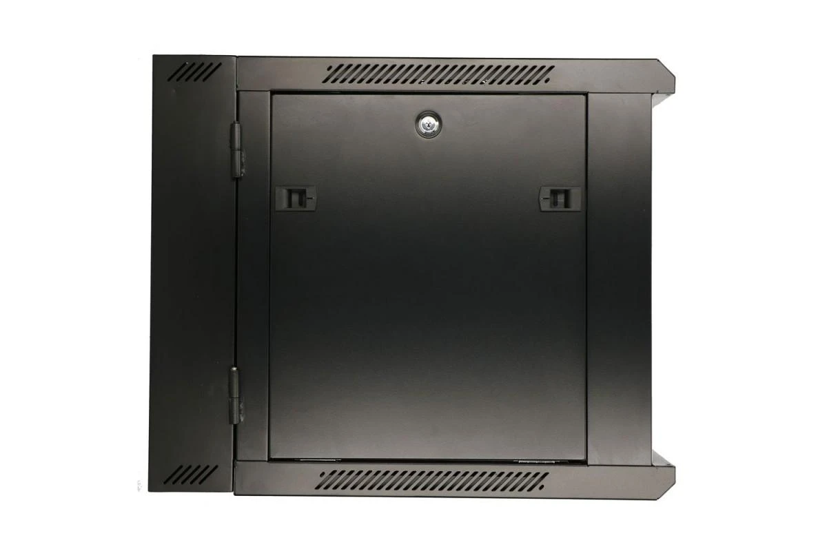 EXTRALINK 9U 600X600 AZH sieninė spintelė sūpynės tipo juodas