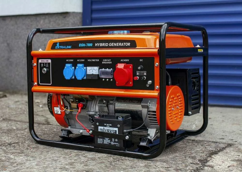 Hibridinis elektros generatorius Extralink EGH-7000 (dujos/benzinas), 7kW