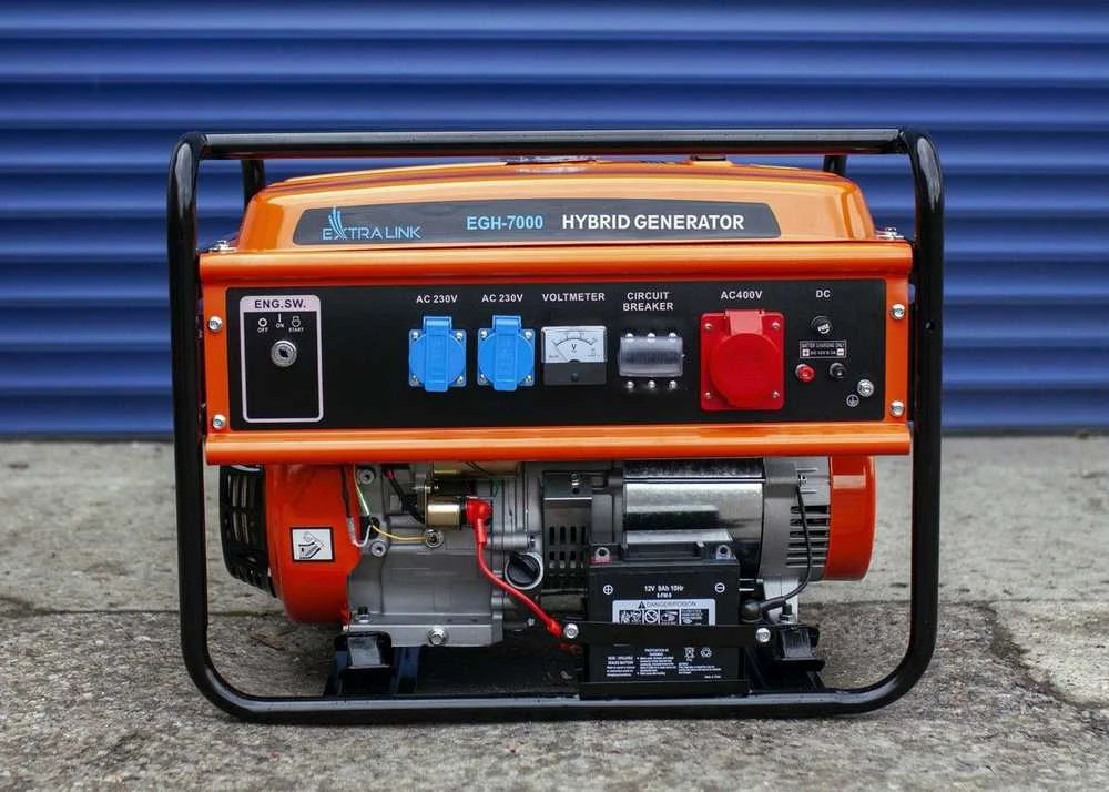 Hibridinis elektros generatorius Extralink EGH-7000 (dujos/benzinas), 7kW