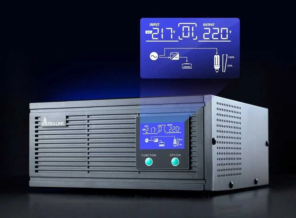 Extralink PIORUN EX.31148 maitinimo adapteris / inverteris Automatinis 1600 W Juoda