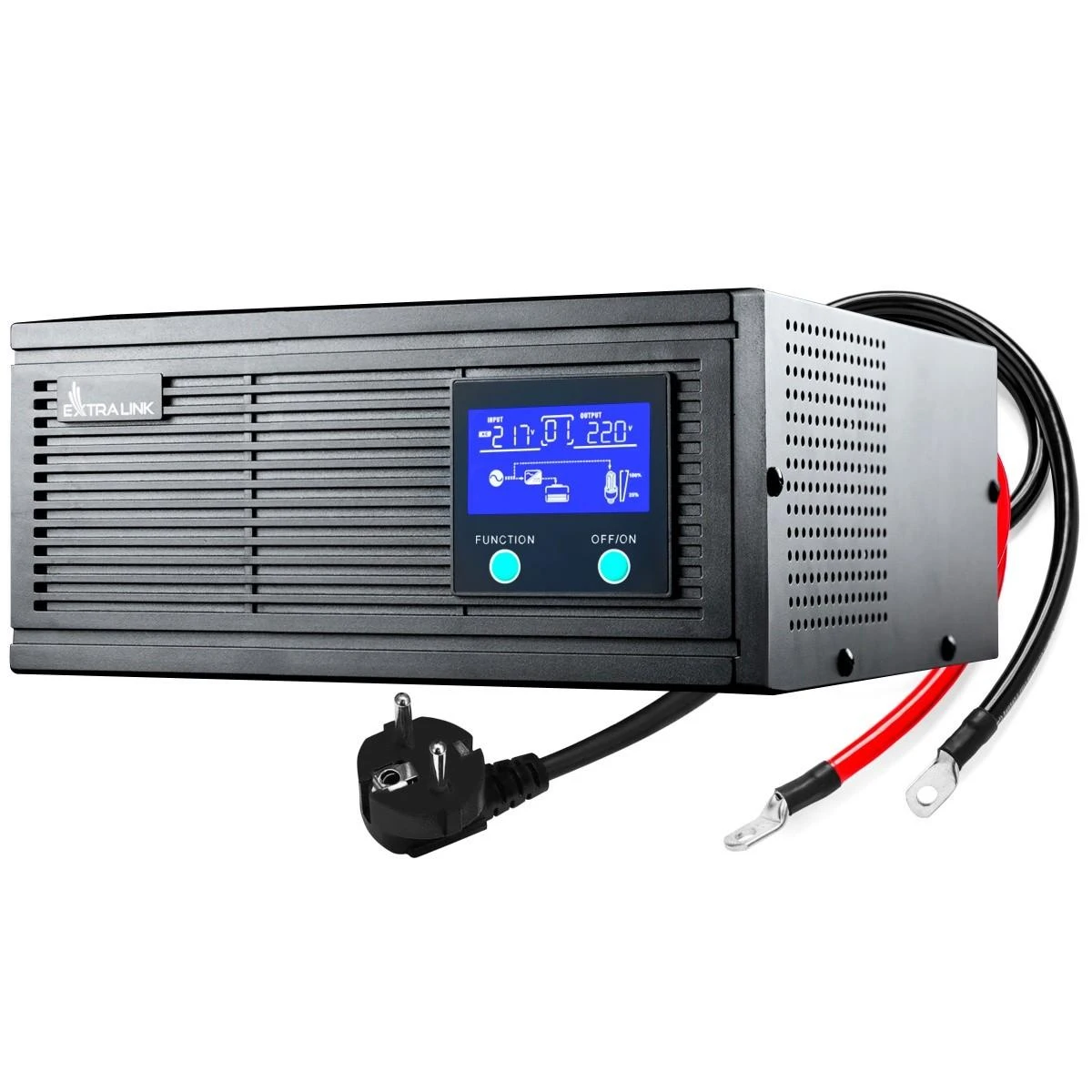 Extralink PIORUN EX.31155 maitinimo adapteris / inverteris Automatinis 2100 W Juoda