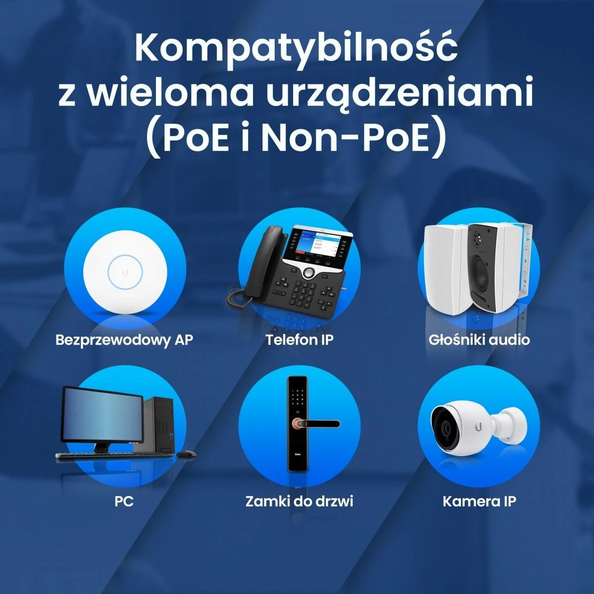 Šakotuvas EXTRALINK CERES 8 prievadų FastEthernet nevaldomas 96 W PoE jungiklis + 2x FE Up-Link
