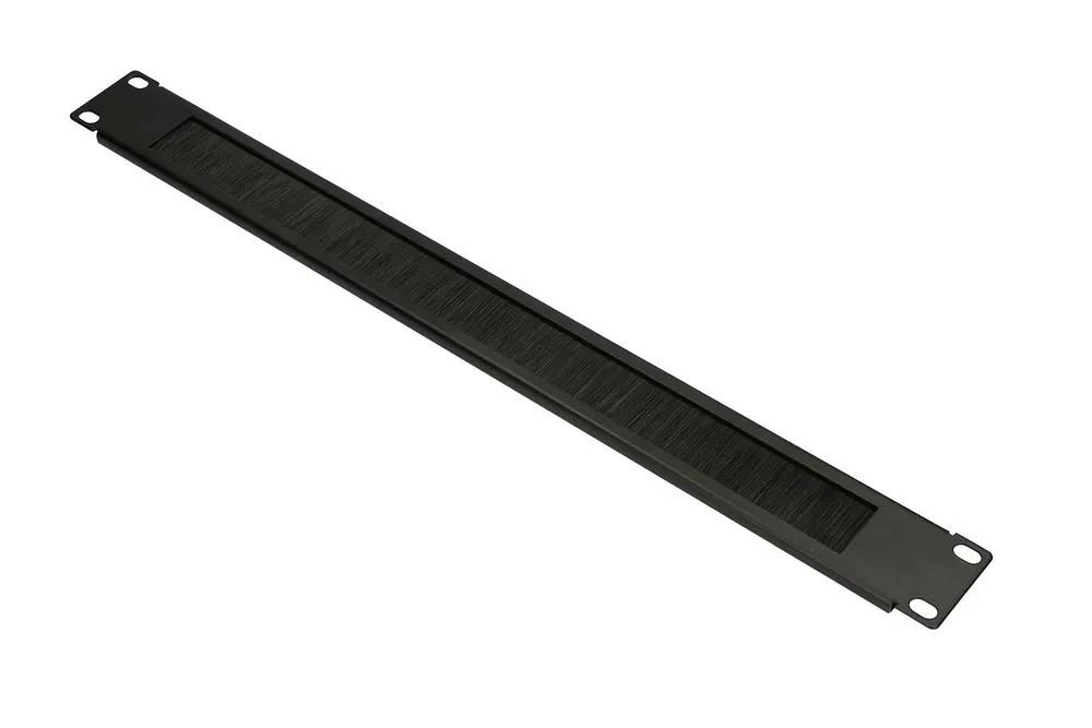 EXTRALINK EX.9670 Kabelių laikiklis 1U su šepetėliu juodas