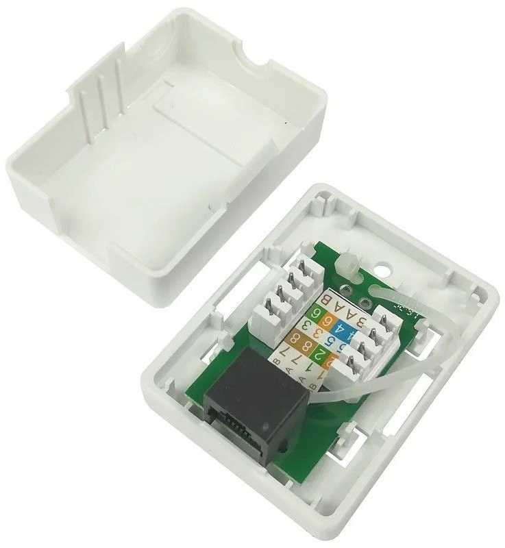 Extralink | Lizdas natynkowe | 1x RJ45 KAT5E UTP