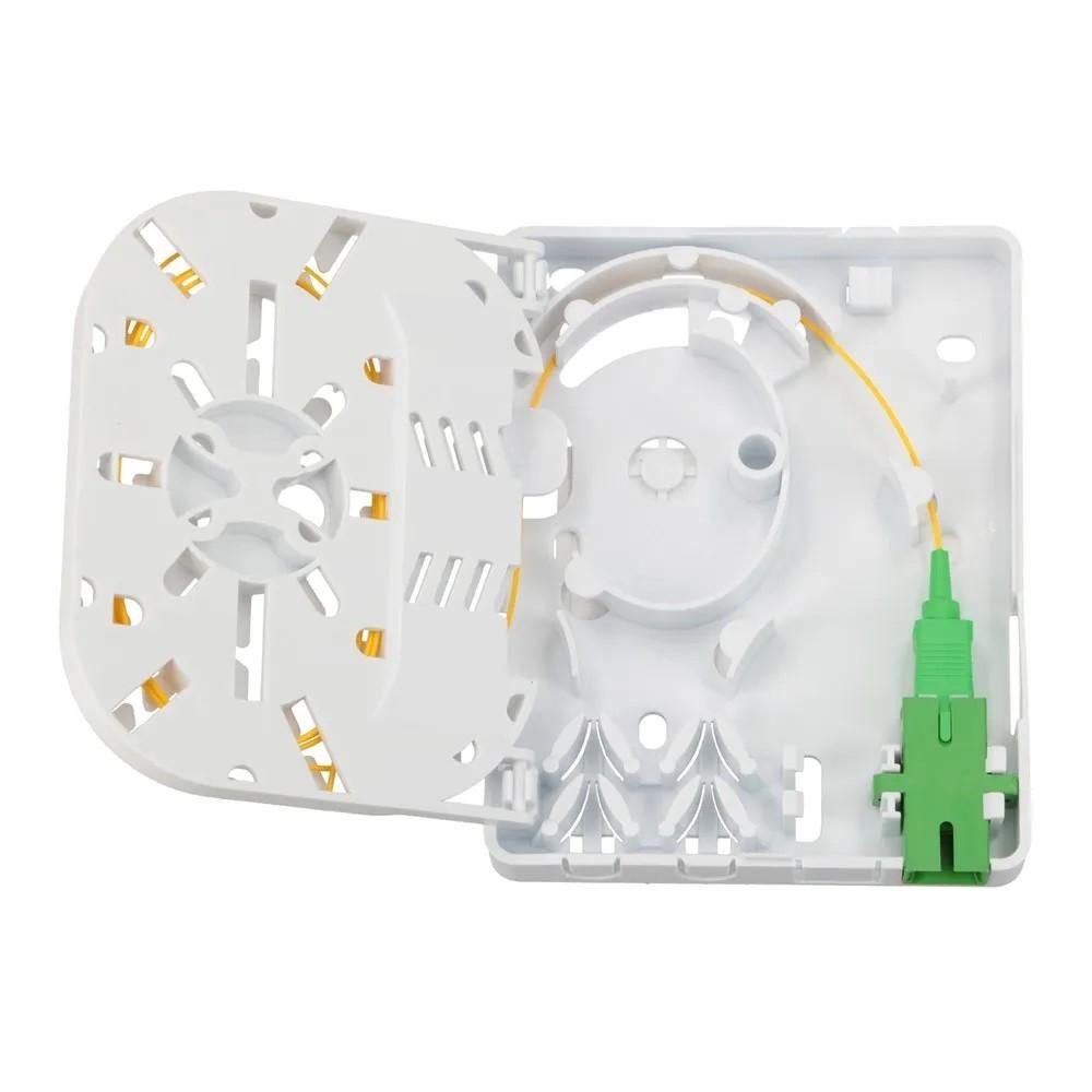 EXTRALINK Olivia 2 gyslų šviesolaidinė galinė dėžutė su kojeliu ir SC/APC adapteriu