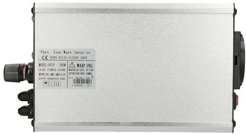 EXTRALINK automobilio įtampos keitiklis 12V-230V 300W grynas sinusas OPIP-300W