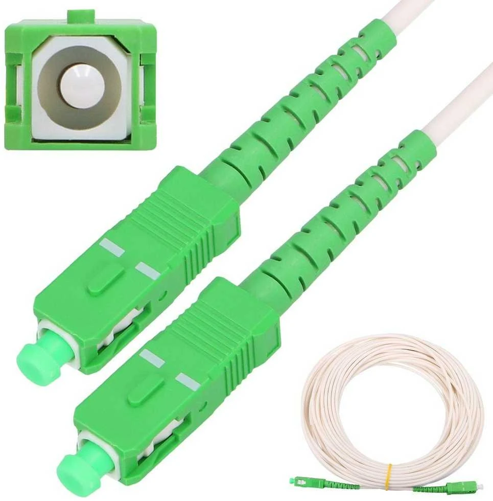 Extralink SC/APC-SC/APC | LSOH, Jednomodowy, Simplex, G.657A2, 3mm, 10m, balta