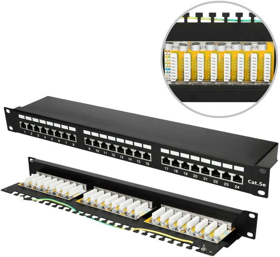 Native „Extralink CAT5E STP V2“ | Komutacinis skydelis | 24 priedai, Gimtoji, Gimtoji